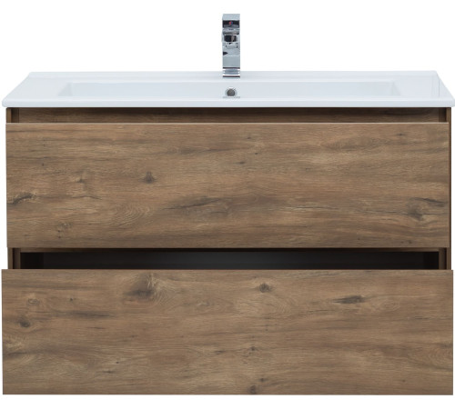 Тумба под раковину Aquanet Милан 105 дуб рустикальный