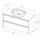 Тумба под раковину Allen Brau Fantasy 120 1.11005.WM 2.0 белый матовый