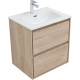 Тумба под раковину Aquanet Милан 60 дуб светлый