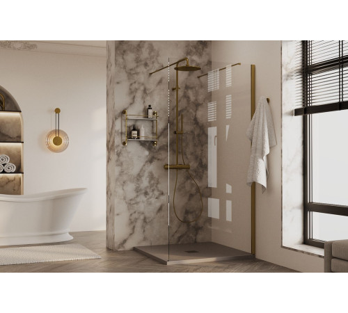 Душевая перегородка Allen Brau Infinity 2 140 3.21049.BA серебро браш