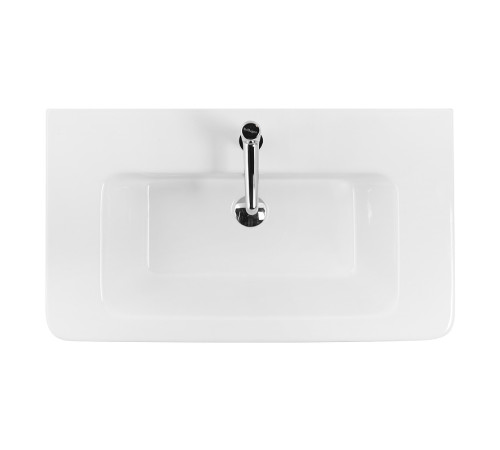 Тумба под раковину Aquanet Эмбер 80 черный матовый