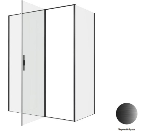 Душевой уголок Allen Brau Priority 160x80 3.31039.BBA + 3.31042.BBA черный браш