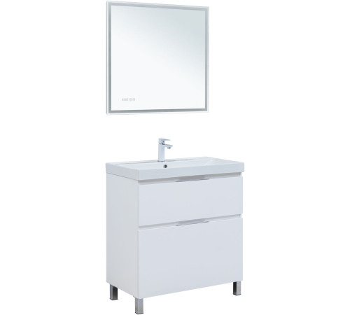 Тумба под раковину Aquanet Алвита New 80 напольная, белый матовый
