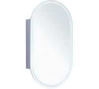 Зеркальный шкаф Aquanet Монте 50 белый, с LED подсветкой
