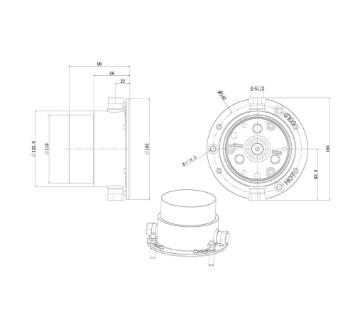 Смеситель для ванны Allen Brau Infinity 5.21009-00 (с внутренней частью) хром