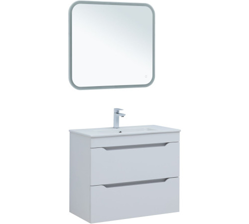 Тумба под раковину Aquanet Практика 80 белый матовый