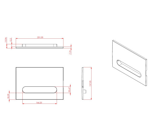 Клавиша смыва Allen Brau Project Color 9.2PR01.GD золотой