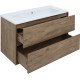 Тумба под раковину Aquanet Милан 105 дуб рустикальный