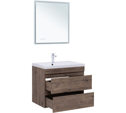 Тумба под раковину Aquanet Нота New 75 дуб веллингтон табак