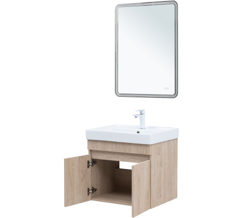 Тумба под раковину Aquanet Оптима 60 дуб светлый