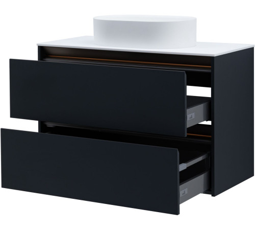 Тумба под раковину Allen Brau Activity 100 1.34014.AM антрацит матовый/олива браш