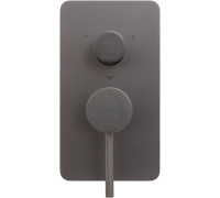 Смеситель для ванны Allen Brau Priority 5.31A11-MG (с внутренней частью, 3 выхода) графит браш