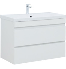 Тумба под раковину Aquanet Нота New 90 белый глянец