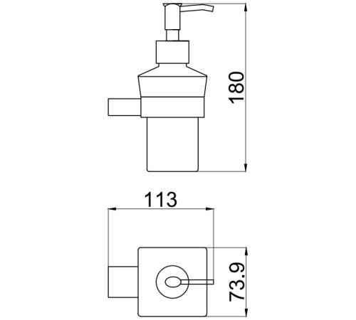 Дозатор для жидкого мыла Allen Brau Infinity 6.21006-00 белый/хром