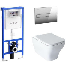 Унитаз с инсталляцией Allen Brau Infinity 4.21011.20/8.9466.0.000.000.1 белый глянец