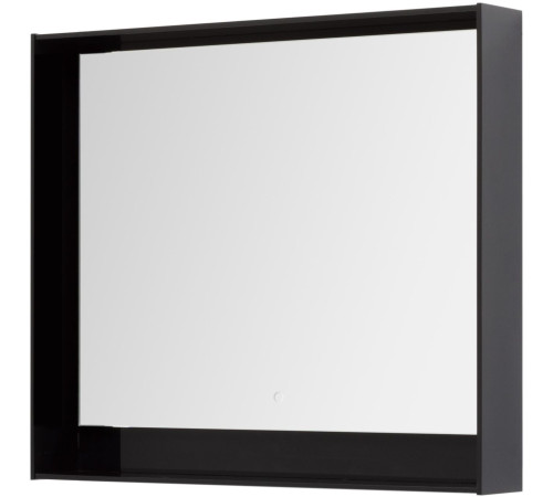 Зеркало Aquanet Милан 100 LED черный глянец