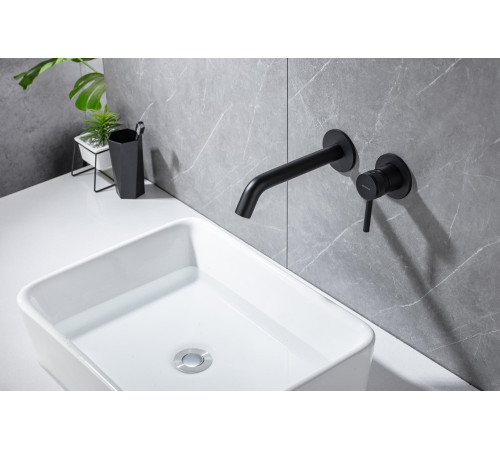 Смеситель для раковины Allen Brau Priority 5.31030-31 (с внутренней частью) черный матовый