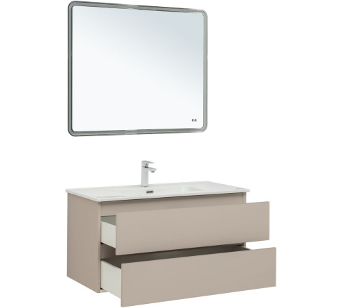 Тумба под раковину Aquanet Вега 2.0 100 бежевый