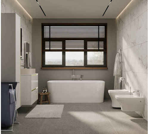 Тумба под раковину Allen Brau Activity 80 1.34004.WM белый матовый/черный браш