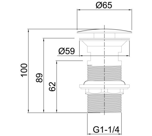 Донный клапан Allen Brau Priority 5.31024-BN никель браш
