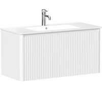 Тумба под раковину Allen Brau Gravity 100 1.370018.WM белый матовый