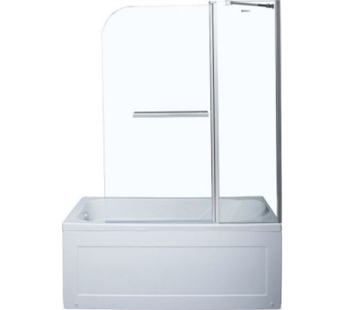 Шторка на ванну Aquanet SG-1200, прозрачное стекло