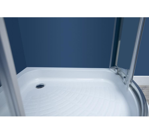 Душевой уголок Aquanet Practic AE10-Q-90x90U-CP 900x900, прозрачное, матовое стекло