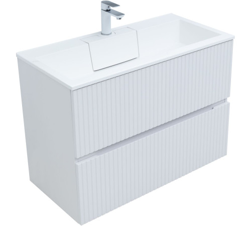 Тумба под раковину Aquanet Джейн 90 белый матовый