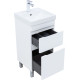 Тумба под раковину Aquanet Слим 40 напольная, белый сатин