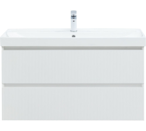 Тумба под раковину Aquanet Альтера 100 белый матовый