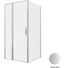 Душевой уголок Allen Brau Priority 100x100 3.31029.BA + 3.31047.BA серебро браш
