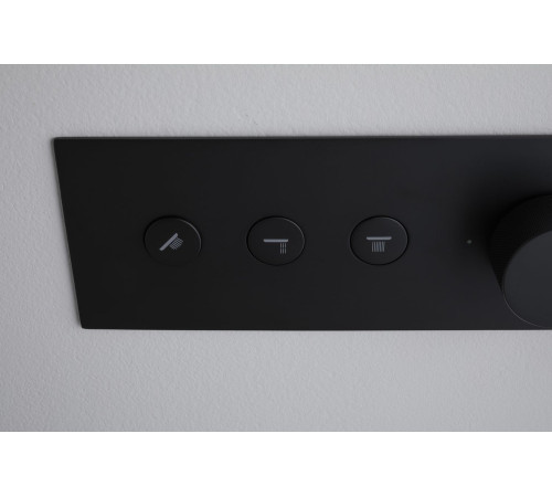 Смеситель для душа Allen Brau Liberty 5.33003-31 (с внутренней частью, 3 выхода) черный матовый