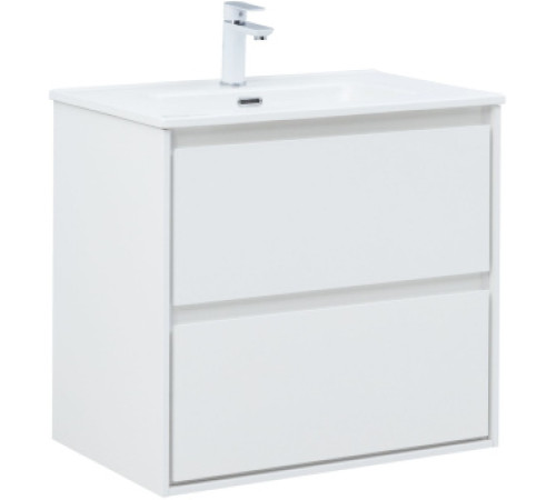 Тумба под раковину Aquanet Милан 70 белый глянец