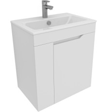 Тумба под раковину Aquanet Практика 60 белый матовый