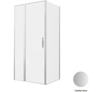 Душевой уголок Allen Brau Priority 100x80 3.31029.BA + 3.31041.BA серебро браш