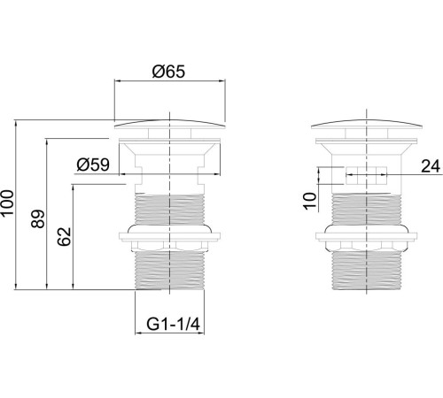 Донный клапан Allen Brau Priority 5.31023-GB золото
