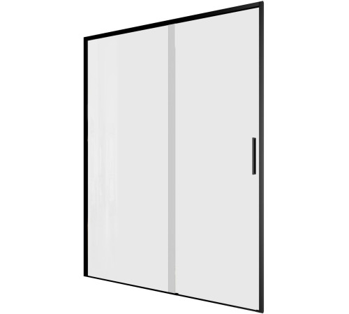 Душевая дверь Aquanet Pleasure Evo 140 AE65-N140-BT профиль черный, прозрачное стекло