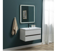 Мебель для ванной Aquanet Беркли 60 белый/дуб рошелье (зеркало белое)