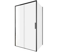 Душевой уголок Aquanet Pleasure Evo 110x100 AE65-110x100-BT профиль черный, прозрачное стекло