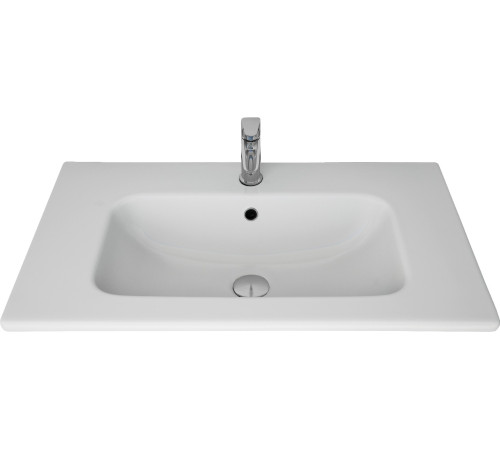 Тумба под раковину Aquanet Милан 80 черный глянец