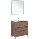 Тумба под раковину Aquanet Алвита New 80 напольная, дуб веллингтон табак