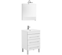 Комплект мебели для ванной Aquanet Верона 60 белый (напольный 3 ящика)