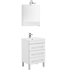 Комплект мебели для ванной Aquanet Верона 60 белый (напольный 3 ящика)