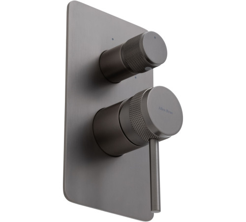 Смеситель для ванны Allen Brau Priority 5.31011-MG (с внутренней частью, 2 выхода) графит браш