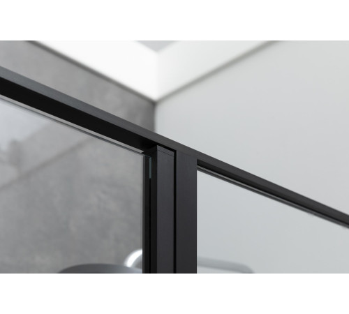 Душевой уголок Allen Brau Priority 140x80 3.31036.BBA + 3.31042.BBA черный браш