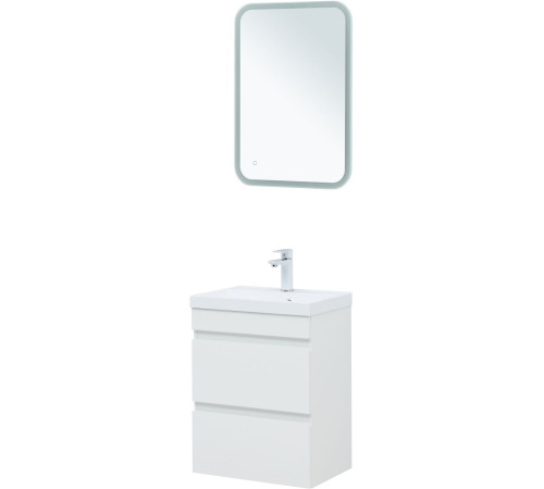 Тумба под раковину Aquanet Нота New 50 белый глянец