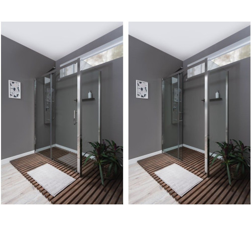 Душевой уголок Aquanet Delta NPE1131 150x80, прозрачное стекло