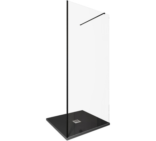 Душевая перегородка Allen Brau Infinity 1 90 3.21009.BBA черный браш