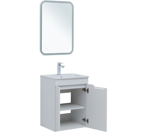 Тумба под раковину Aquanet Практика 50 белый матовый