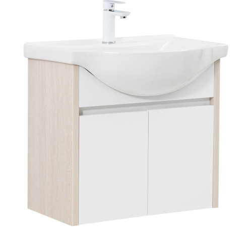 Тумба под раковину Aquanet Сидней 65 дуб атланта/белый